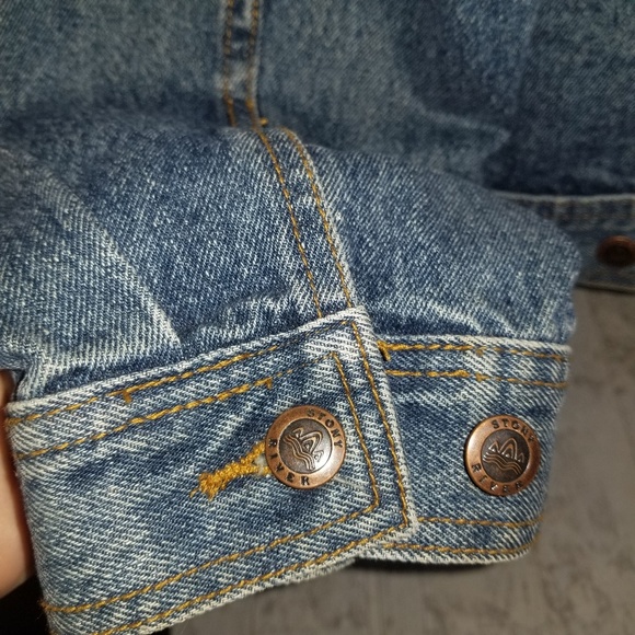Stony River 80's Vintage Denim Button Jacket sz XL - Picture 4 of 8
